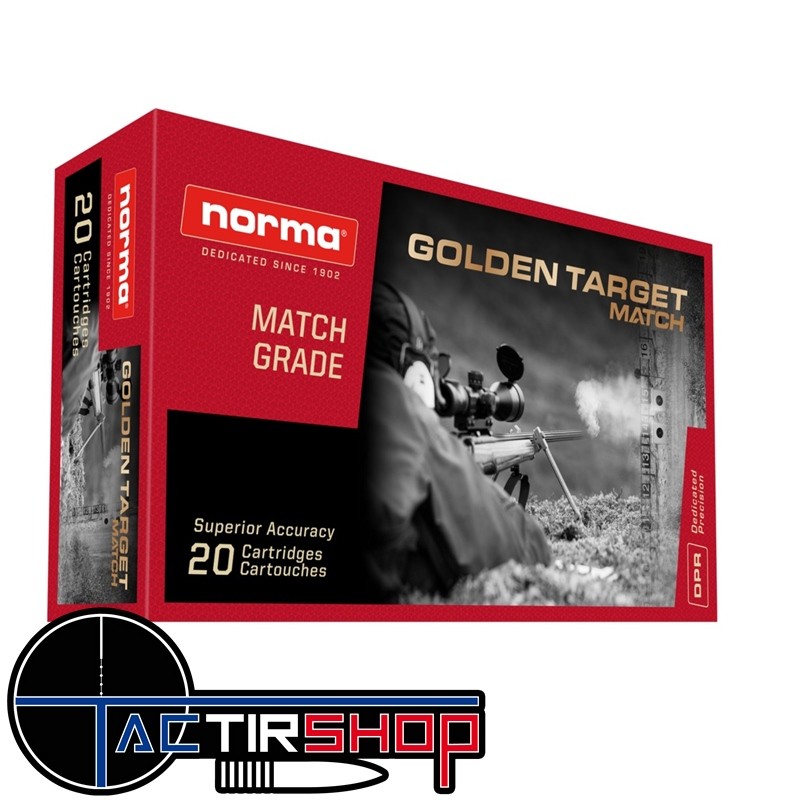 Munitions Norma Golden Target Match.308 Win 11.3g / 175gr boite de 20 www.tactirshop.fr