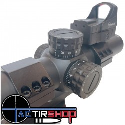 Lunette de tir LPVO Firefield RapidStrike Kommando 1-6x24 avec Point Rouge www.tactirshop.fr