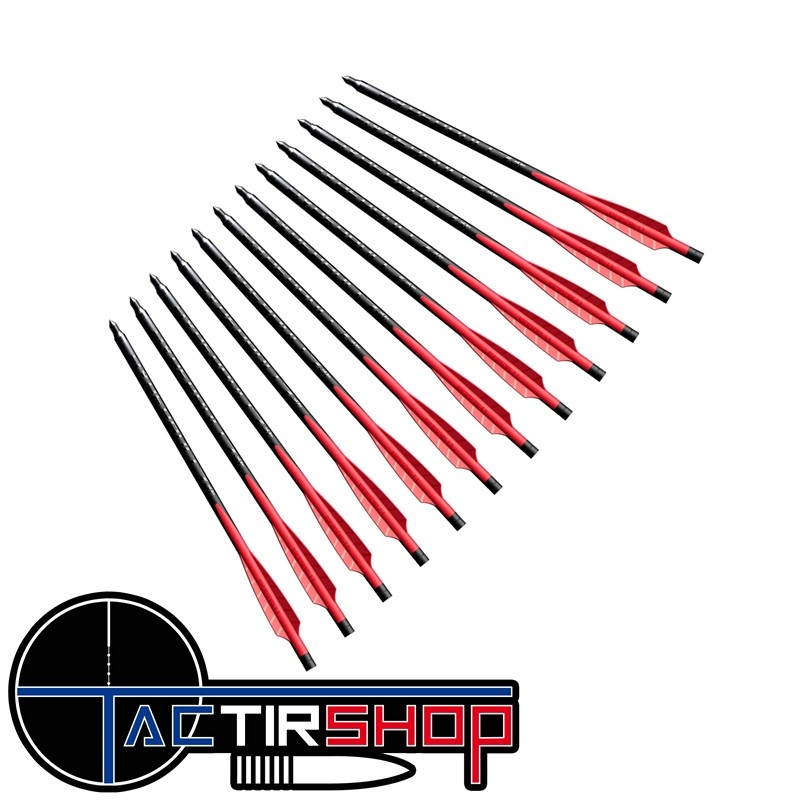 Flèches / Carreaux Arbalète Barnett HYPERBOLT 7" 3 Fletch x12 www.tactirshop.fr