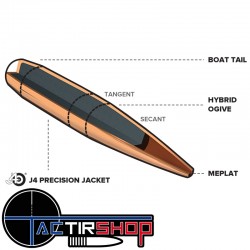 Ogives Berger Hybrid Target 7 mm 180 Grain boite de 100 www.tactirshop.fr