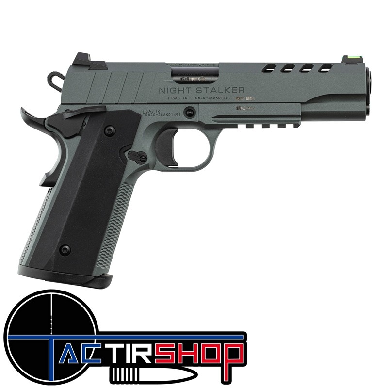 Pistolet Tisas  ZIG PC 1911 Night Stalker 5'' Cal. 9x19 www.tactirshop.fr