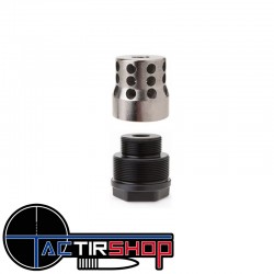Silencieux Warrior Shorty Large Compétition Brake cal.30 5/8-24 www.tactirshop.fr