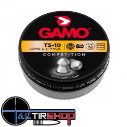 200 Plombs Gamo TS-10 Longue distance 4,5 mm www.tactirshop.fr