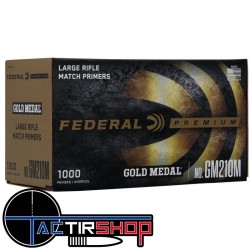 1000 Amorces Federal Gold Medal Large Rifle GM210M www.tactirshop.fr