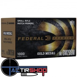 1000 Amorces Federal Gold Metal Small Rifle GM205M www.tactirshop.fr