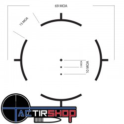 Point rouge prismatique Sightmark Strikon FMP 1x18 www.tactirshop.fr