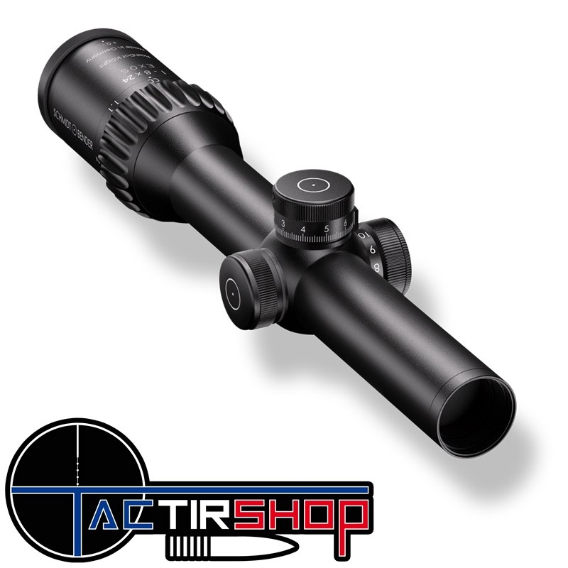 Lunette de battue SCHMIDT-BENDER EXOS 1-8X24 RET. FD7 www.tactirshop.fr