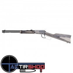 Carabine Rossi Rio Bravo Nickel Bois Laminé Gris 22lr Bois levier sous garde www.tactirshop.fr