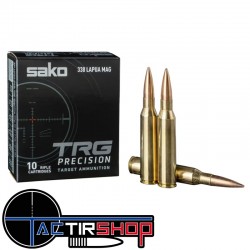 Munitions SAKO TRG Précision HPBT 338 Lapua Mag 300gr Boite 10 www.tactirshop.fr