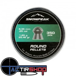 350 Plombs Snowpeak Accurate Heavy 6.35 mm 25.46 grain www.tactirshop.fr