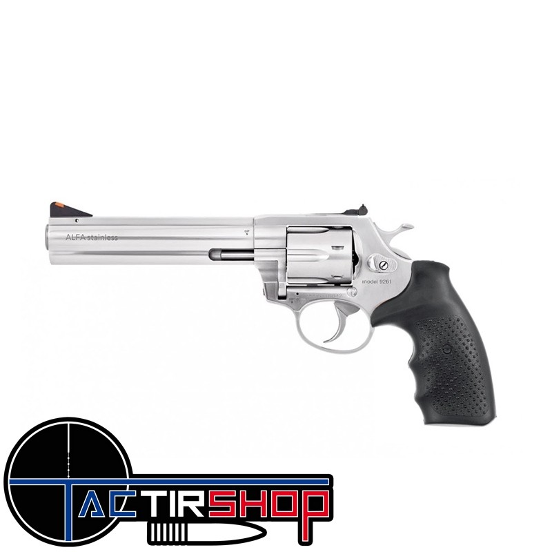Revolver Alfaproj Modèle 9261 Chrome 6" 9x19 www.tactirshop.fr