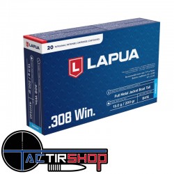 Munitions Lapua Subsonic FMJBT 308 Win 200gr B416 boite de 20 www.tactirshop.fr