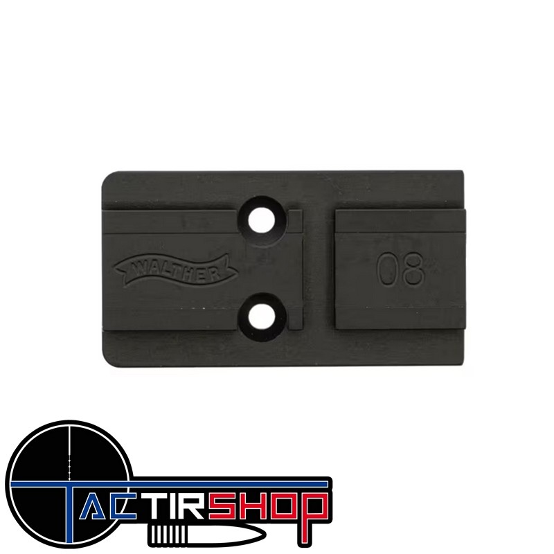 Plaque adaptatrice point rouge Walther PDP numéro 8 www.tactirshop.fr