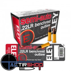 Eley Semi-auto Benchrest Outlaw round-nose 22lr 42 Gr par 50 www.tactirshop.fr
