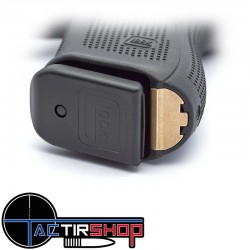 Bouchon de poignée en laiton lourd Eemann Tech Heavy Brass Feed Grip Plug for Glock 17 Gen4/5 www.tactirshop.fr