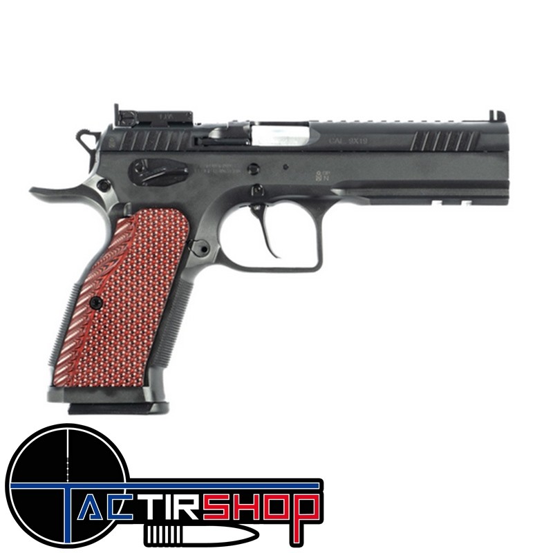 Pistolet TANFOGLIO STOCK III SPECIAL Optic Ready Black calibre 9x19 www.tactirshop.fr