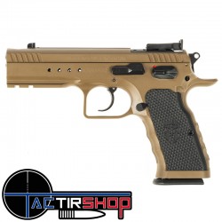 Pistolet TANFOGLIO HEPTAGON TACTICAL Calibre 9X19 Optic Ready FDE www.tactirshop.fr