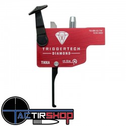 Détente TriggerTech Diamond Tikka - Straight Flat (PVD Black) www.tactirshop.fr