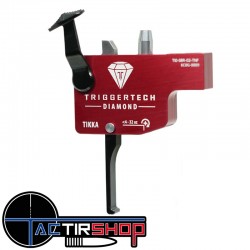 Détente TriggerTech Diamond Tikka - Straight Flat (PVD Black) www.tactirshop.fr