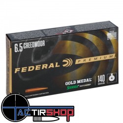 Munition Fedéral Gold Medal Sierra MatchKing 6,5 Creedmoor 140 Gr par 20 www.tactirshop.fr