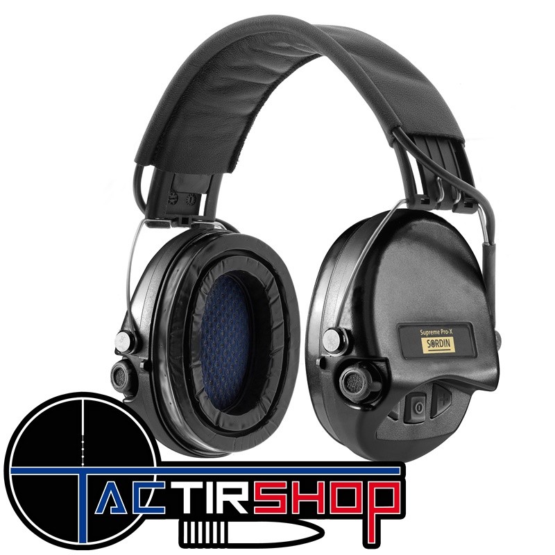 Casque actif  Sordin supreme pro X noir www.tactirshop.fr