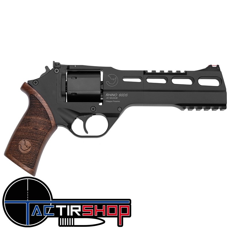 Revolver Chiappa Rhino 60 DS 6'' Noir 357 Mag www.tactirshop.fr