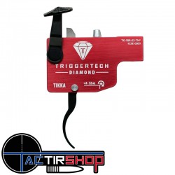 Détente TriggerTech Diamond Tikka - Curved (PVD Black) www.tactirshop.fr