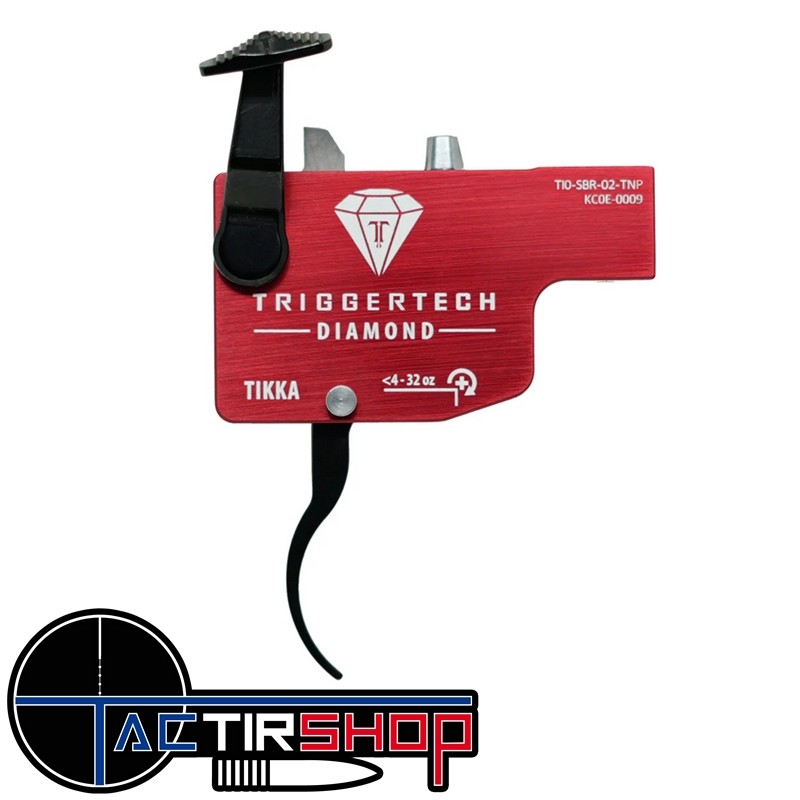 Détente TriggerTech Diamond Tikka - Curved (PVD Black) www.tactirshop.fr