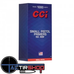 1000 Amorces CCI Small Pistol n° 500 www.tactirshop.fr