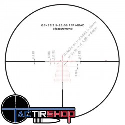 Lunette de tir AKRA GENESIS X 5-25x56 FFP MRAD www.tactirshop.fr