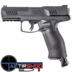 Pack Pistolet de défense T4E TPX 50 GEN2 CAL 50 - 19,9 J -100 Billes Acier, 5 Co2, Mallette www.tactirshop.fr