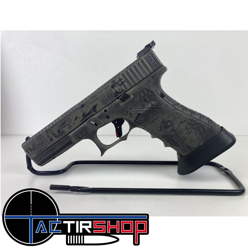 Pistolet GLOCK 17 Gen 4 cal.9x19 Custom France Occasion www.tactirshop.fr
