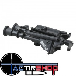 Bipied carbone pivotant style harris 16 à 23 cm www.tactirshop.fr