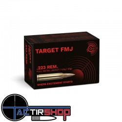 Munitions GECO cal.223 Rem Target FMJ 55gr boite de 50