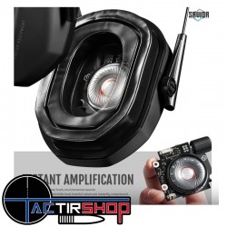 Casque anti-bruit électronique Savior Apollo – Obsidian Black (noir)