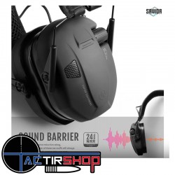 Casque anti-bruit électronique Savior Apollo – Obsidian Black (noir)