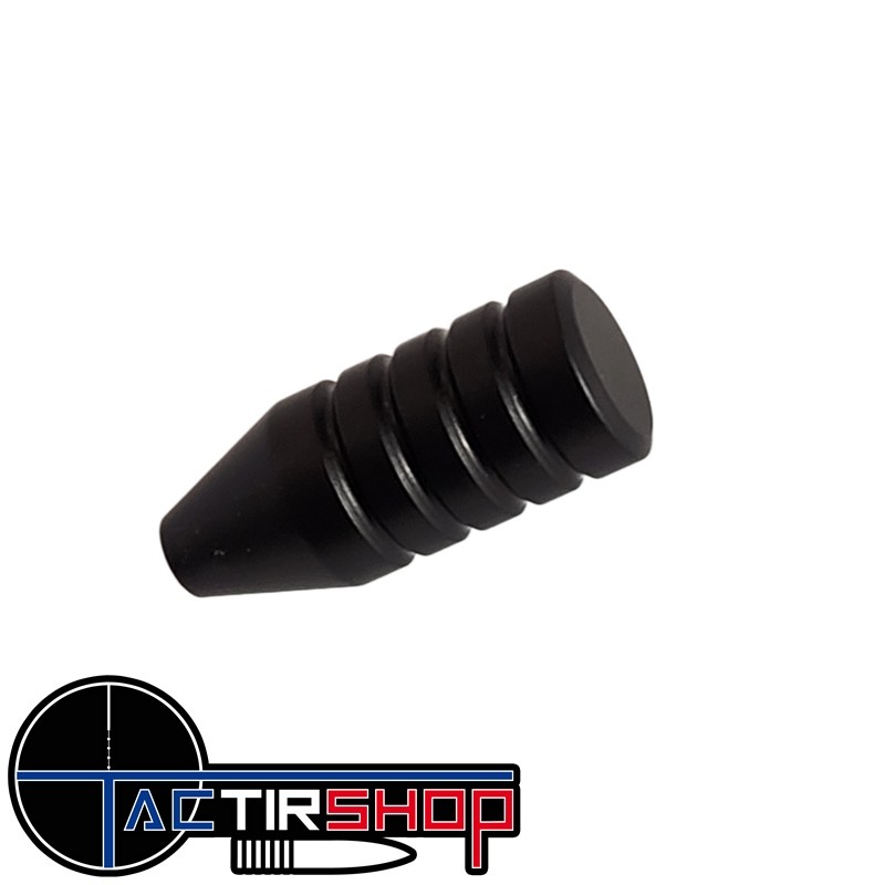 Boule de levier culasse Peteés Pillars CZ 457 Slim Smooth Grooved Bolt Knob Billet Aluminum Black PP4SG