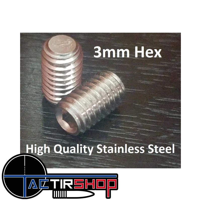 Vis de fixation de canon CZ 457 Replacement Upgraded High Quality STAINLESS STEEL Barrel Set Screws