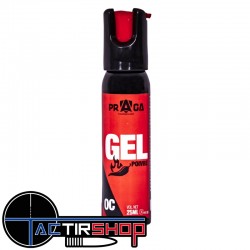 Bombe lacrymogène anti agression Praga Red Pepper défense 25 ml Capot 1/4 de tour