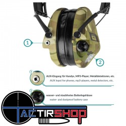 Casque actif Msa Sordin supreme pro x led camo www.tactirshop.fr