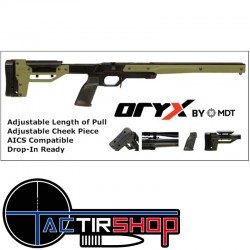 Chassis Oryx Tikka T1X couleur vert www.tactirshop.fr