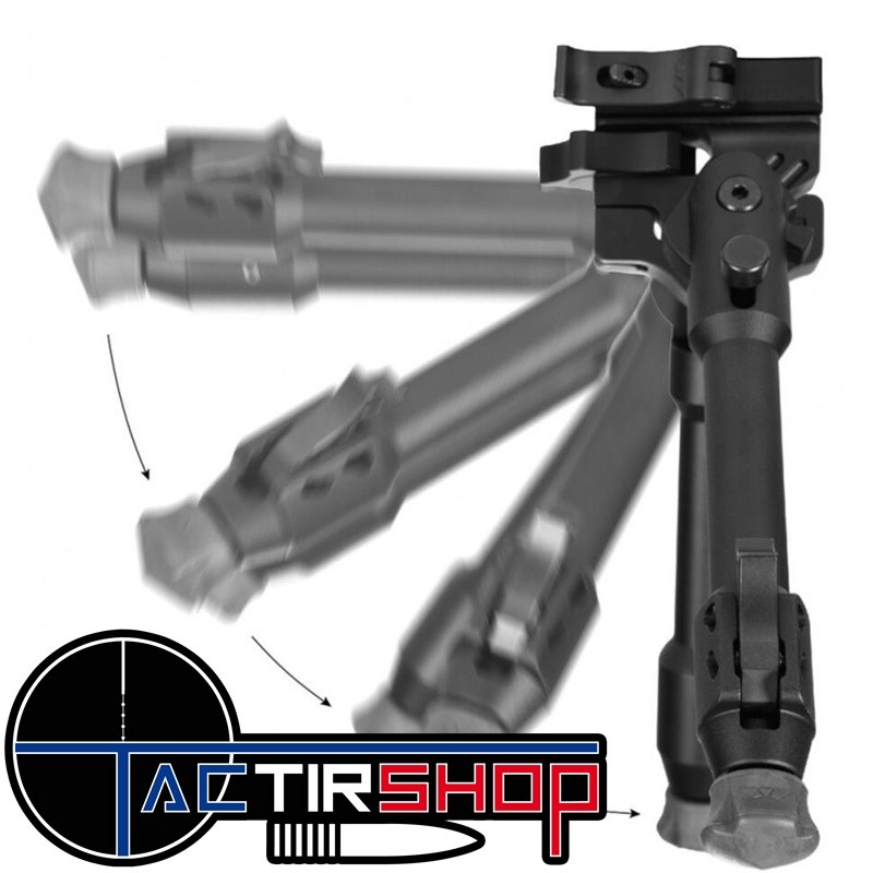 Bipied V10 Carbone Pour Fusil, Adaptateur QD Picatinny/Weaver - Neuf