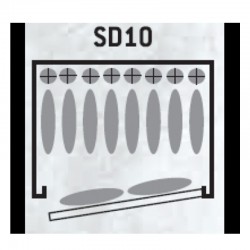 Armoire forte INFAC SENTINEL SD10 8 ARMES avec lunette plus 2 sur la porte avec coffre intérieur www.tactirshop.fr