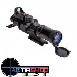 Kit complet Lunette de tir type AR15 Firefield RapidStrike 1-4x24 avec Point Rouge www.tactirshop.fr