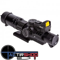Kit complet Lunette de tir type AR15 Firefield RapidStrike 1-4x24 avec Point Rouge www.tactirshop.fr