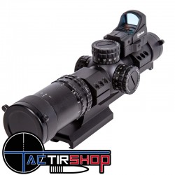 Kit complet Lunette de tir type AR15 Firefield RapidStrike 1-4x24 avec Point Rouge www.tactirshop.fr