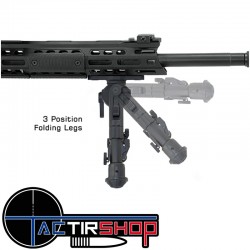 Bipied UTG Recon 360 TLD, hauteur centrale de 5.5 "à 7", 14 à18 Cm M-LOK