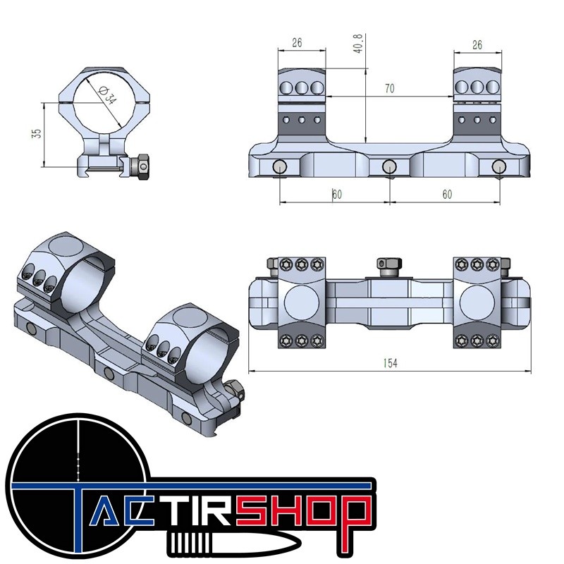 Haussse Profil Bas Deadringer Dr4386 Uni-Bead Avant Sight Nervurés, Fusils Allen Turkey Buster