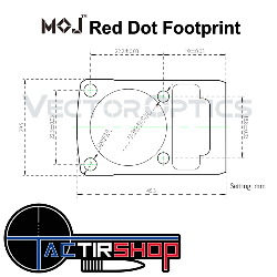 Point rouge Vector Optics Frenzy-x 1x22x26 MOS 3 MOA www.tactirshop.fr