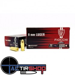 Munitions Fiocchi 9mm FMJ115 gr boite de 50 www.tactirshop.fr